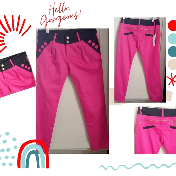 bp Denim - Hot pink Cute pink Pants